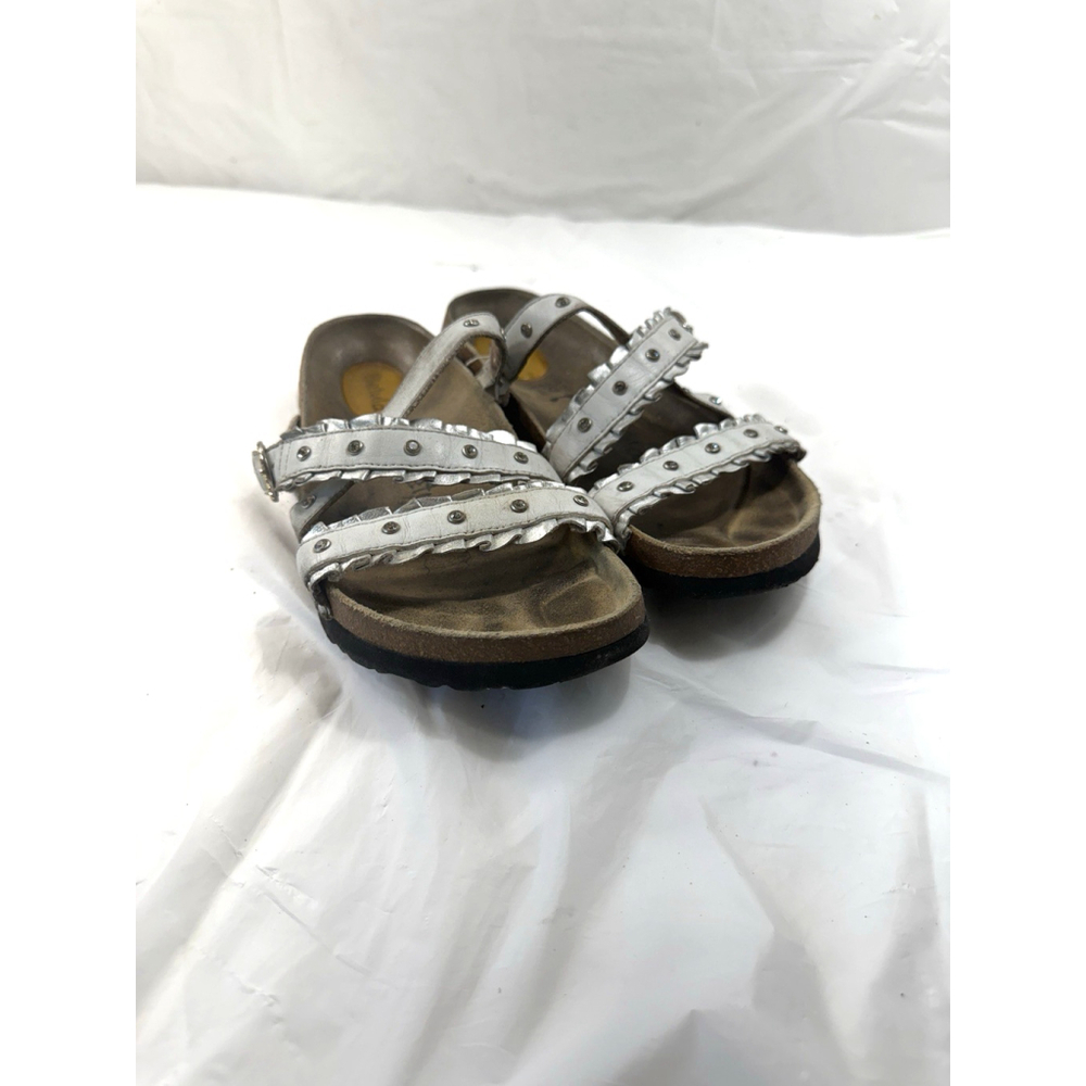 Birkenstock White Studded Sandals